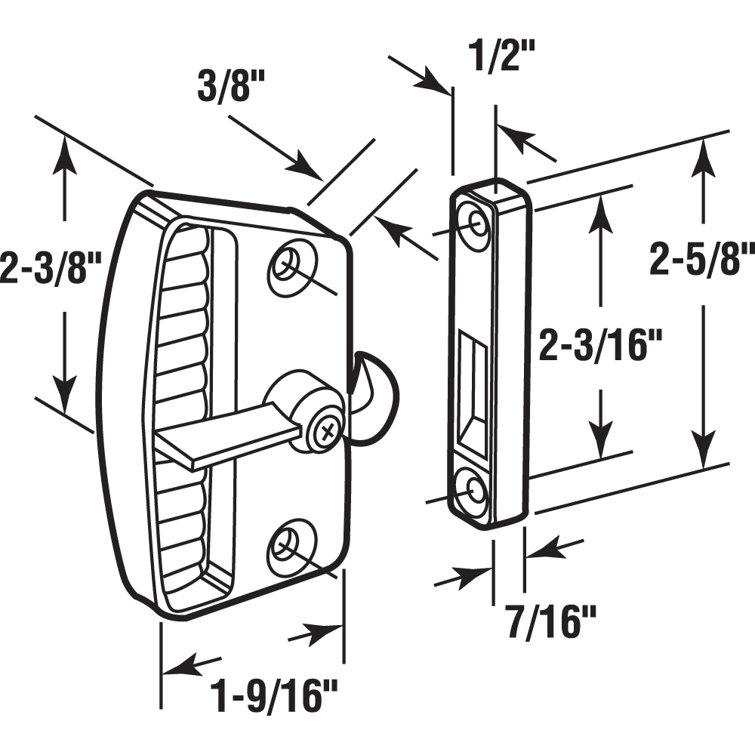 PrimeLine Screen Door Latch and Pull Wayfair